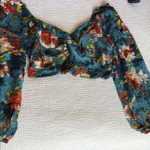 Floral Long Sleeve Women's Top